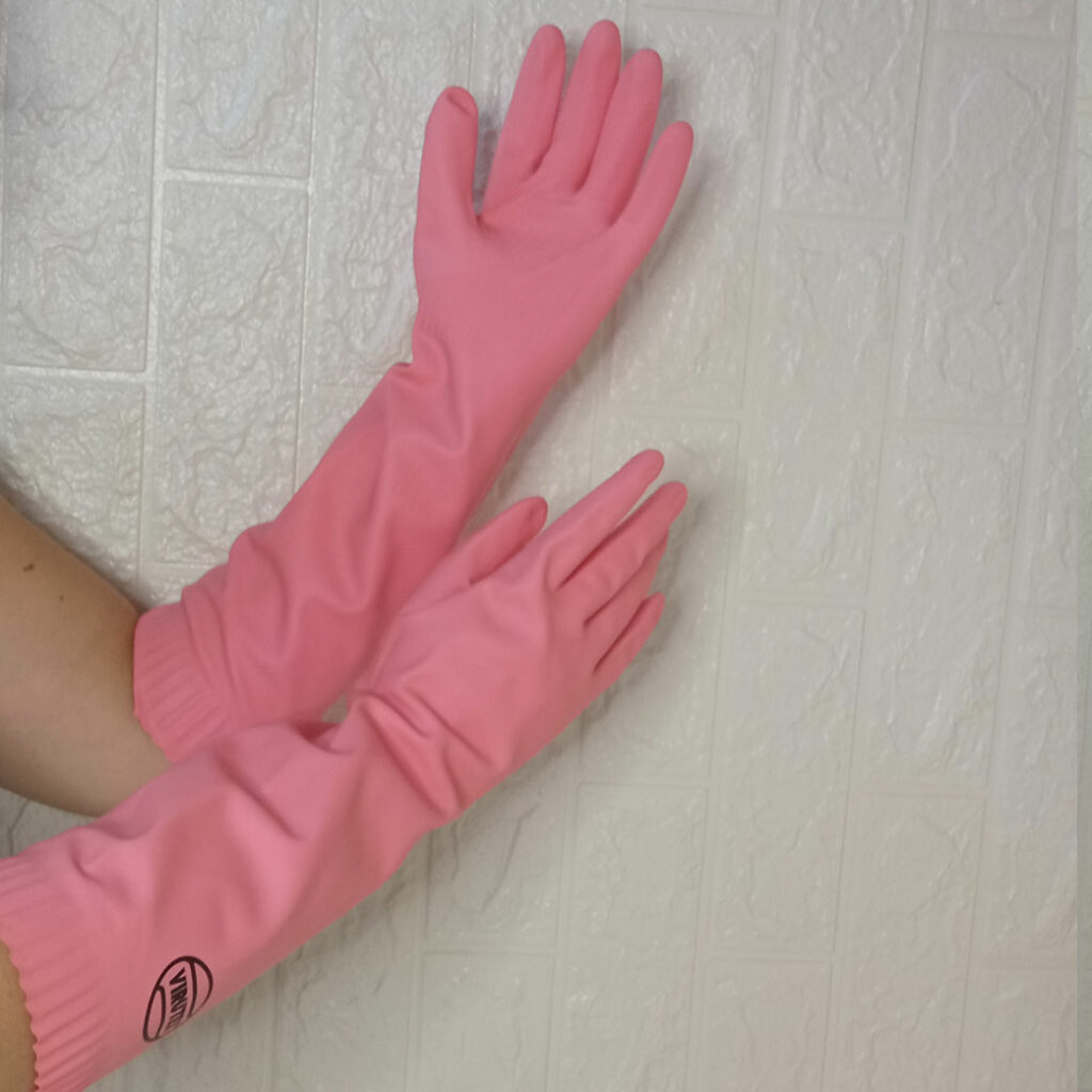 Guantes de látex para baño y lavandería - DUMOX PRO | Higiene institucional