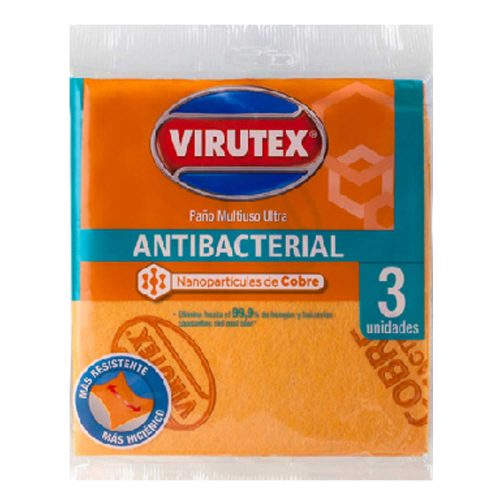 Paño antibacterial absorbente - (Pack 3 unidades)