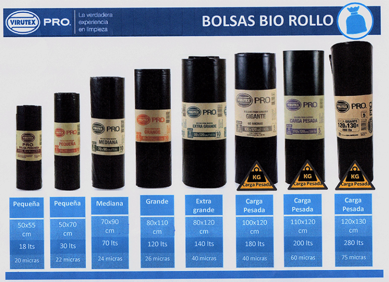Bolsas ecológicas negras para la basura