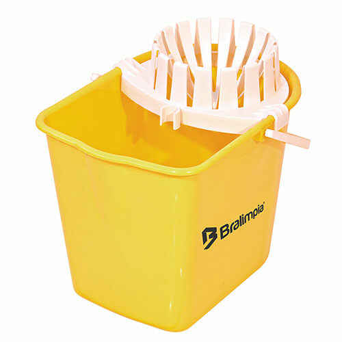 Balde de esfregona amarelo com prensa Rubbermaid Wave Break 33lt - Comprar  online