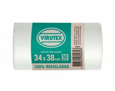 Bolsas para basura recicladas blancas