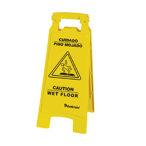 Señal de prevención piso mojado