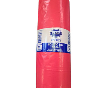 Bolsa roja para residuos biológicos con logo